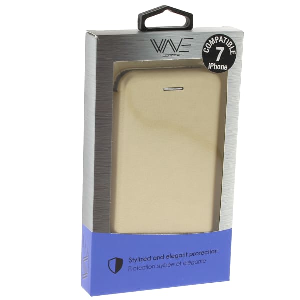 Etui folio elegance gold iphone 7 grand format (1 / 2)