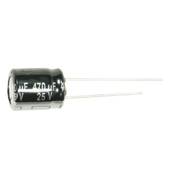 Condensateur 470µf 25v 105° 10x12mm grand format (1 / 1)