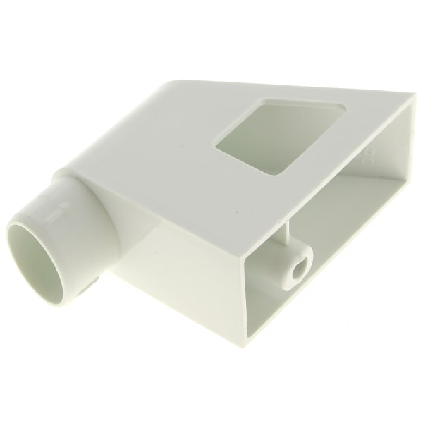 Embout de poignee droit blanc grand format (2 / 2)