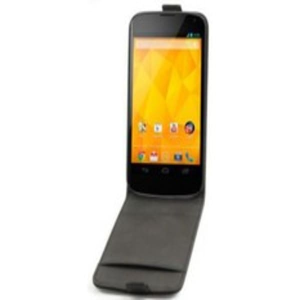 Housse à clapet noire lg nexus 4 grand format (1 / 1)