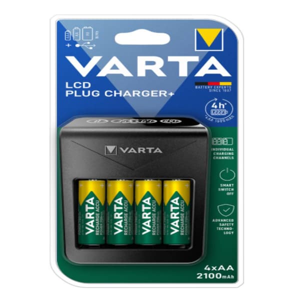 Chargeur pile +4 Accus AA 2100MAH grand format (1 / 5)