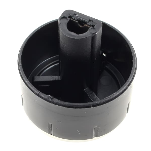 Bouton noir et gris 12h selecteur grand format (1 / 2)