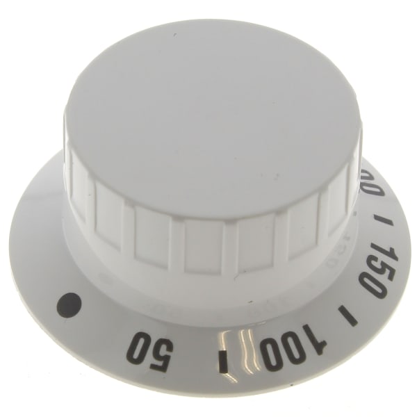 Bouton thermostat blanc grand format (1 / 2)