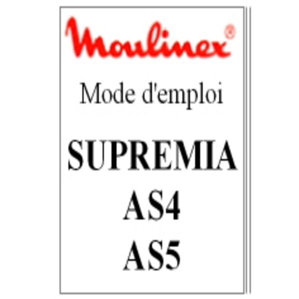 Mode d'emploi supremia grand format (1 / 1)