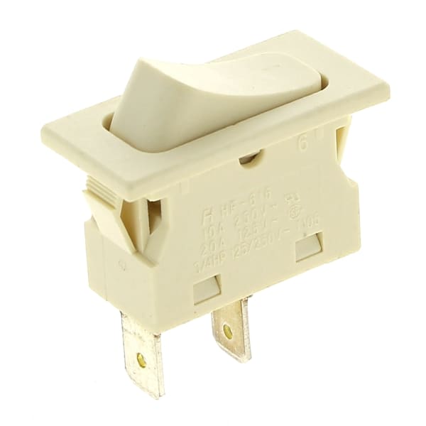 Interrupteur 2 cosses blanc impulsion grand format (1 / 2)