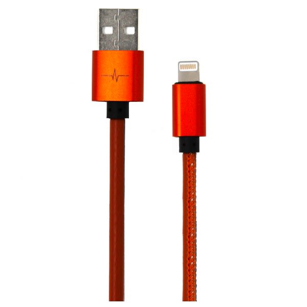 Cable data lightning marron couture grand format (1 / 2)