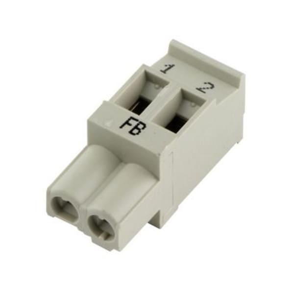 Borne de connexion 2 pôles grise 7747023714 grand format (1 / 1)