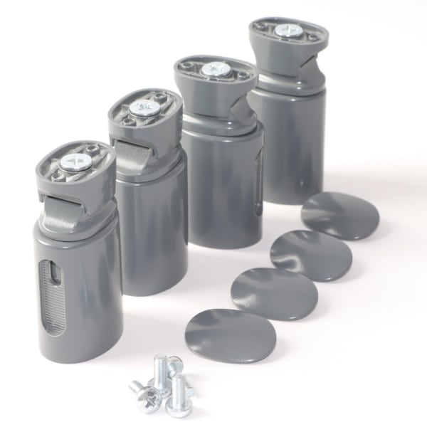 Kit fixations court gris graphite, 098752 grand format (1 / 2)