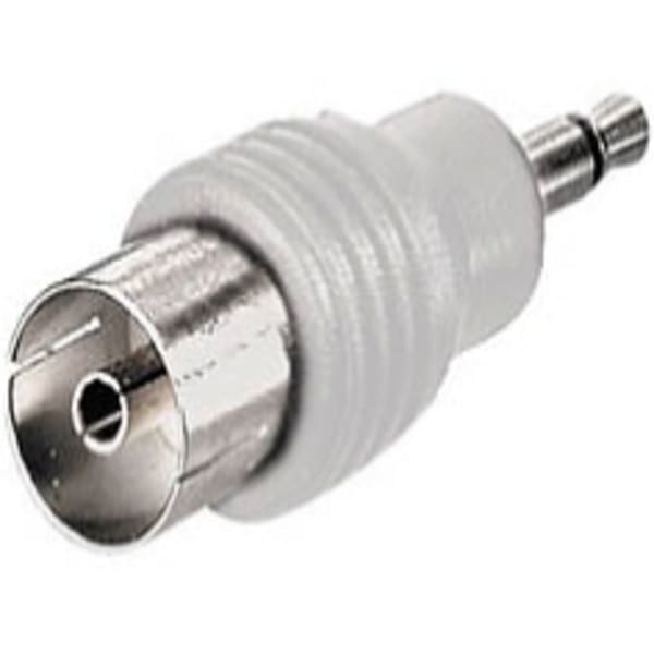 Adaptateur jack 3,5 male - coaxial femel grand format (1 / 1)