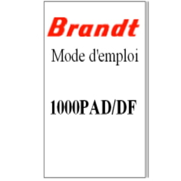 Mode d'emploi grand format (1 / 1)