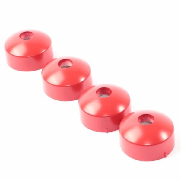 Cache fixation murale x4 rouge, 091584 grand format (1 / 2)
