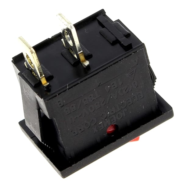 Interrupteur 2 cosses rouge impulsion grand format (2 / 2)