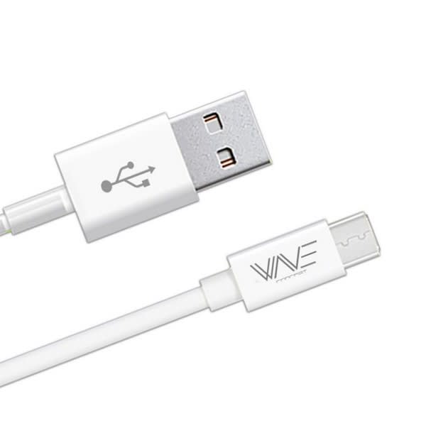 Cable usb - micro usb blanc grand format (1 / 1)