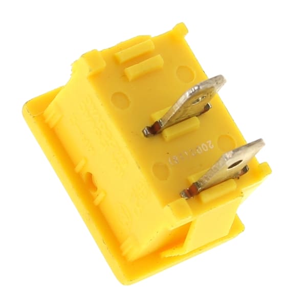 Interrupteur 2 cosses jaune grand format (2 / 2)