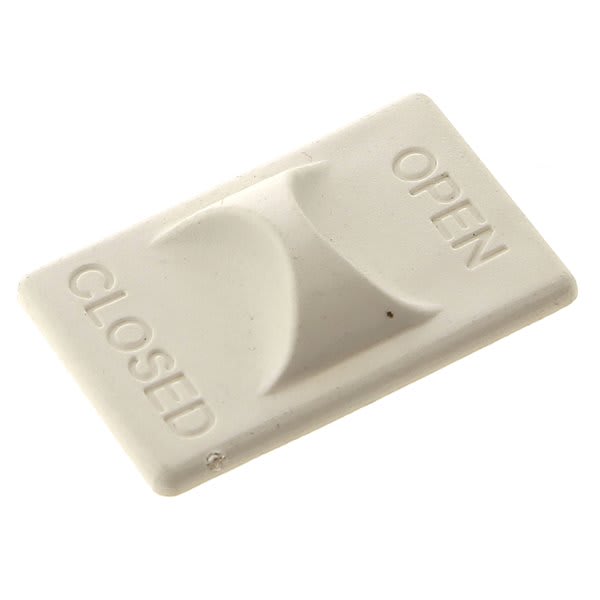 Bouton fermeture grille blanc grand format (1 / 2)