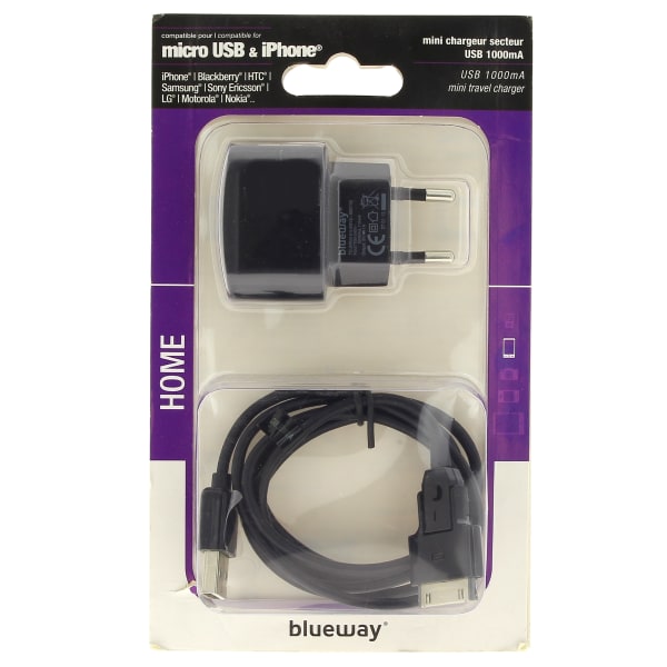 Chargeur 1a micro usb + iphone grand format (2 / 2)