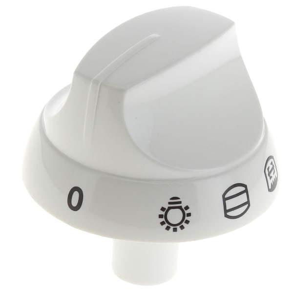 Bouton selecteur blanc grand format (1 / 2)