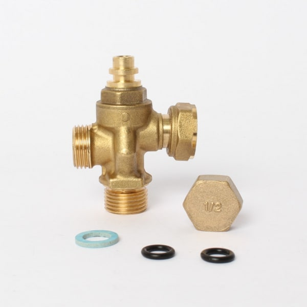 Vanne 1/2" chauffage seul avec 2 joints toriques 988128 grand format (1 / 1)