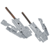 Charnieres de porte droite + gauche 4055071312 (1 / 1)