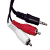 Cordon 2 rca m / 1 jack male 3,5 1,50m (1 / 1)