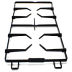 Grille fonte 2 feux droite 77X0954 (1 / 1)