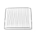 Grille de four 375x445mm, 481010657433 (2 / 5)