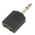 Adaptateur jack 1 male / 2 femelles 6,35 (2 / 2)