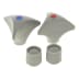 Boutons gris par 4 87167409340 (1 / 2)