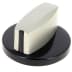Bouton noir et gris 12h 00621989 (1 / 2)