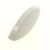 Bouton blanc ovale (1 / 2)