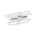 Bouton blanc rectangulaire Diamond 140110394016 (1 / 2)