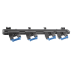 Support de verre en caoutchouc bleu 140101607053 (1 / 2)