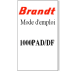 Mode d'emploi (1 / 1)