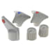 Boutons gris par 5 (2 / 2)