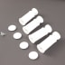 Kit support mural blanc 4 points, 098850 (2 / 2)
