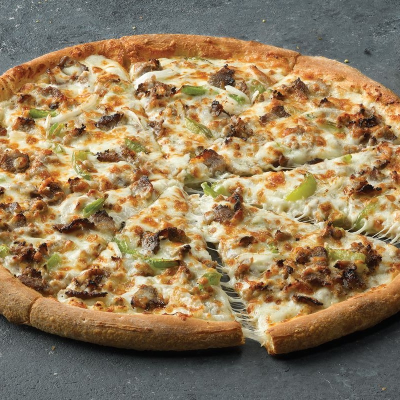 14 Inch Thin Crust - Philly Cheesesteak Pizza