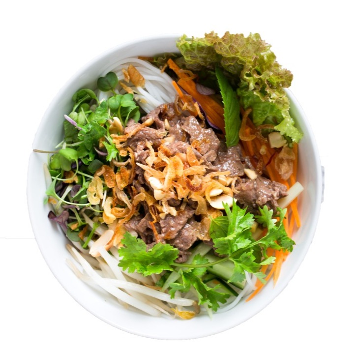 Lemongrass Beef - NB - Beef Noodle Bowl + Spring Roll