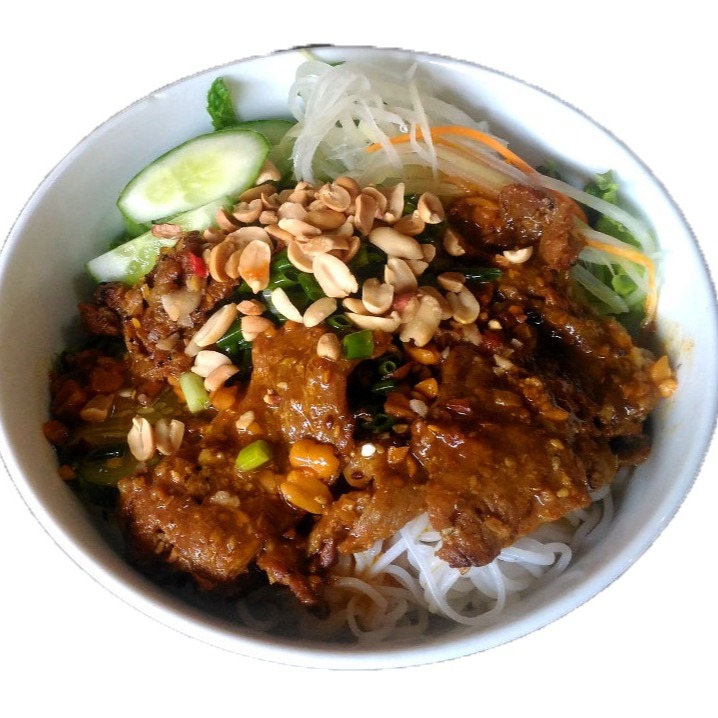 NB - Grilled Pork Noodle Bowl + Spring Roll