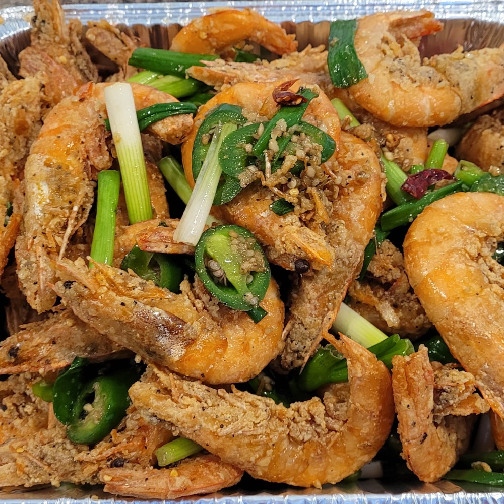 Tray of Crispy Salt & Pepper Prawns (4 lbs)