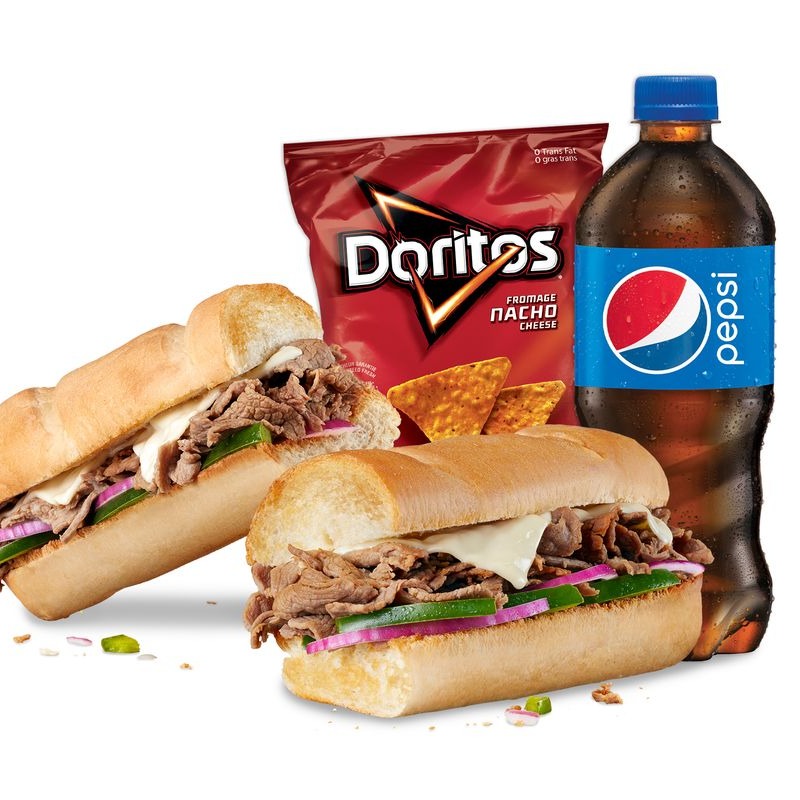 Footlong Steak and Cheese Sub Combo