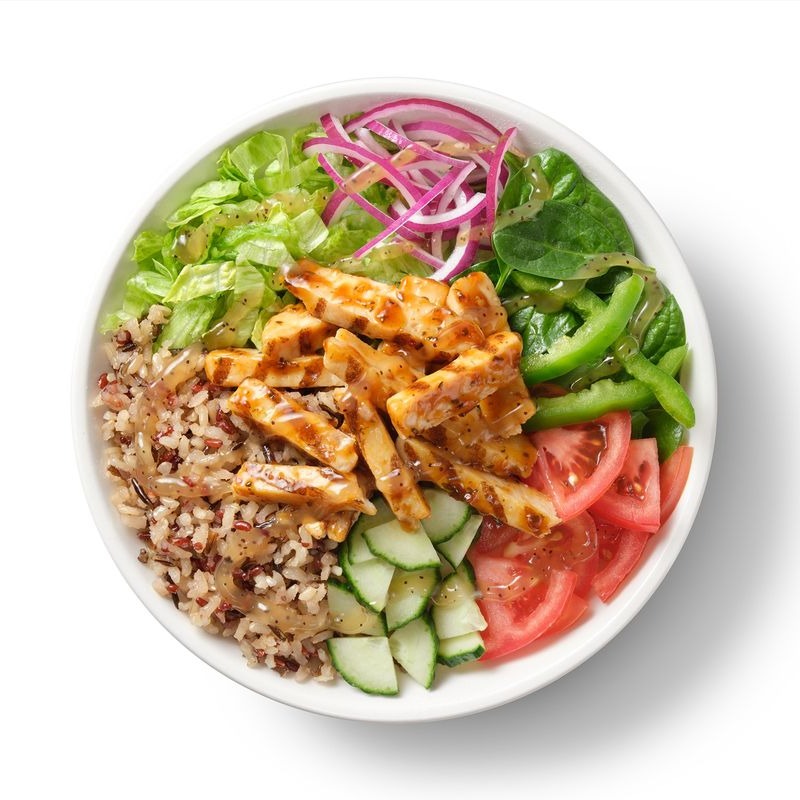 Sweet Onion Chicken Teriyaki Rice Bowl