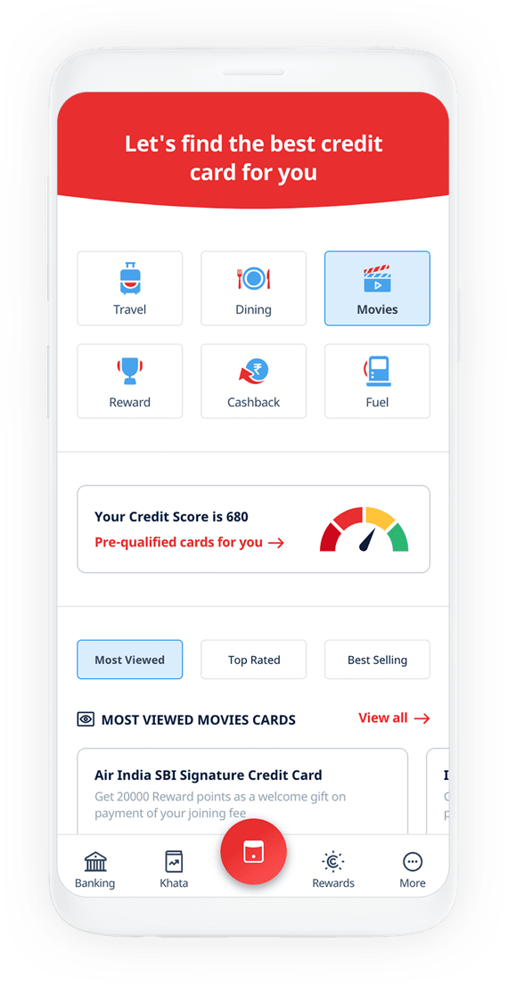 Credit Card - Apply for credit card online. Earn rewards. Zero joining fees.