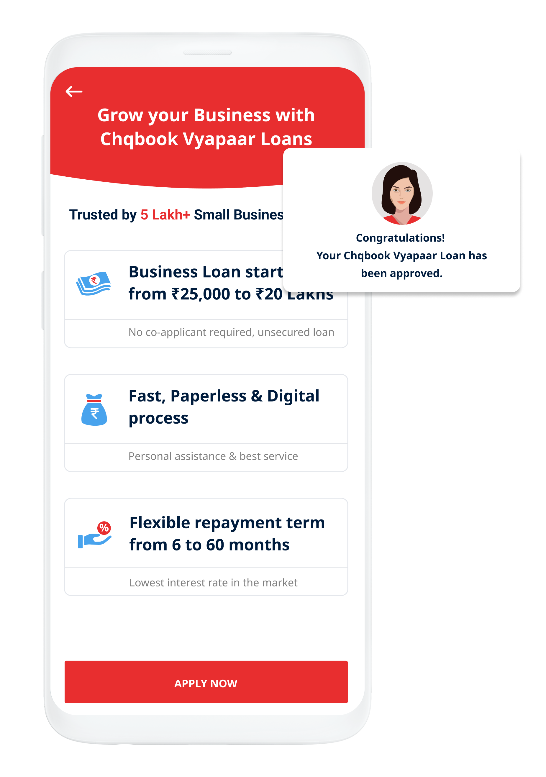 Open a Current Account, Apply for Business Loan, Buy Insurance, Pay Bills  on Chqbook App