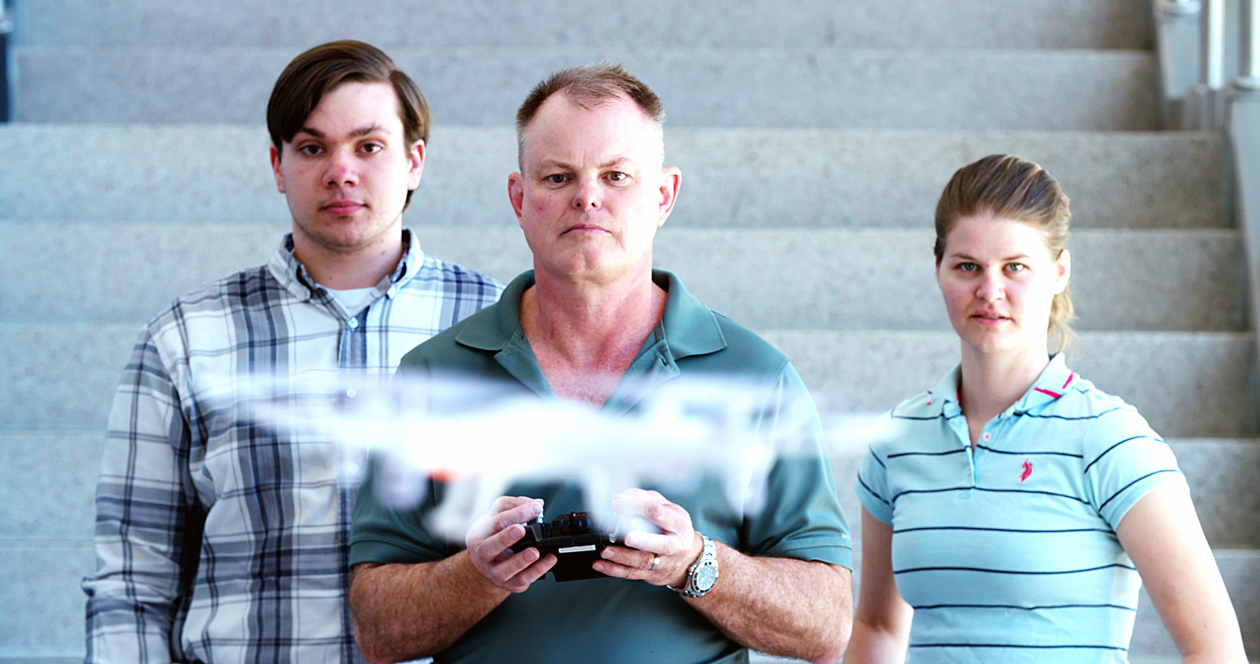 CBU Faculty and Students flying drone