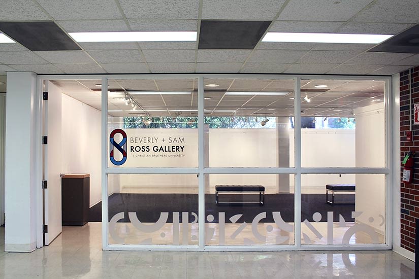 View of the entrance into the Beverly and Sam Ross Gallery's main gallery