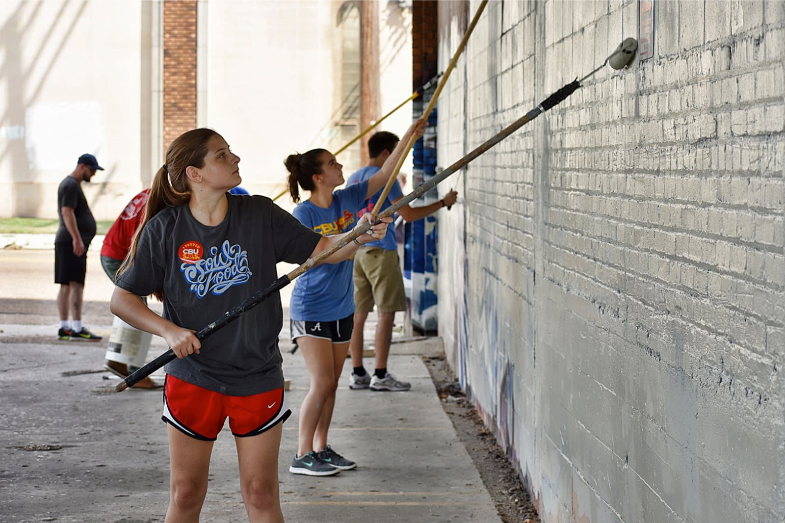 CBU Students doing community service