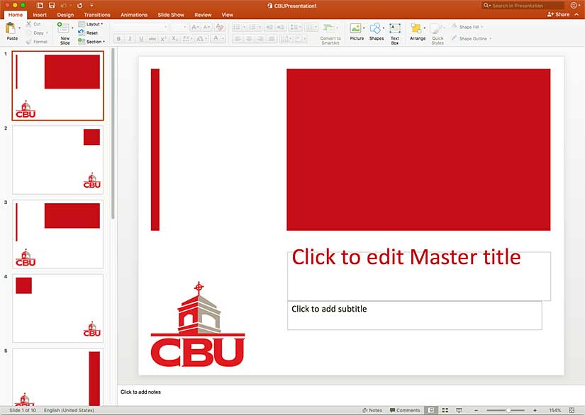 CBU Powerpoint Template 1