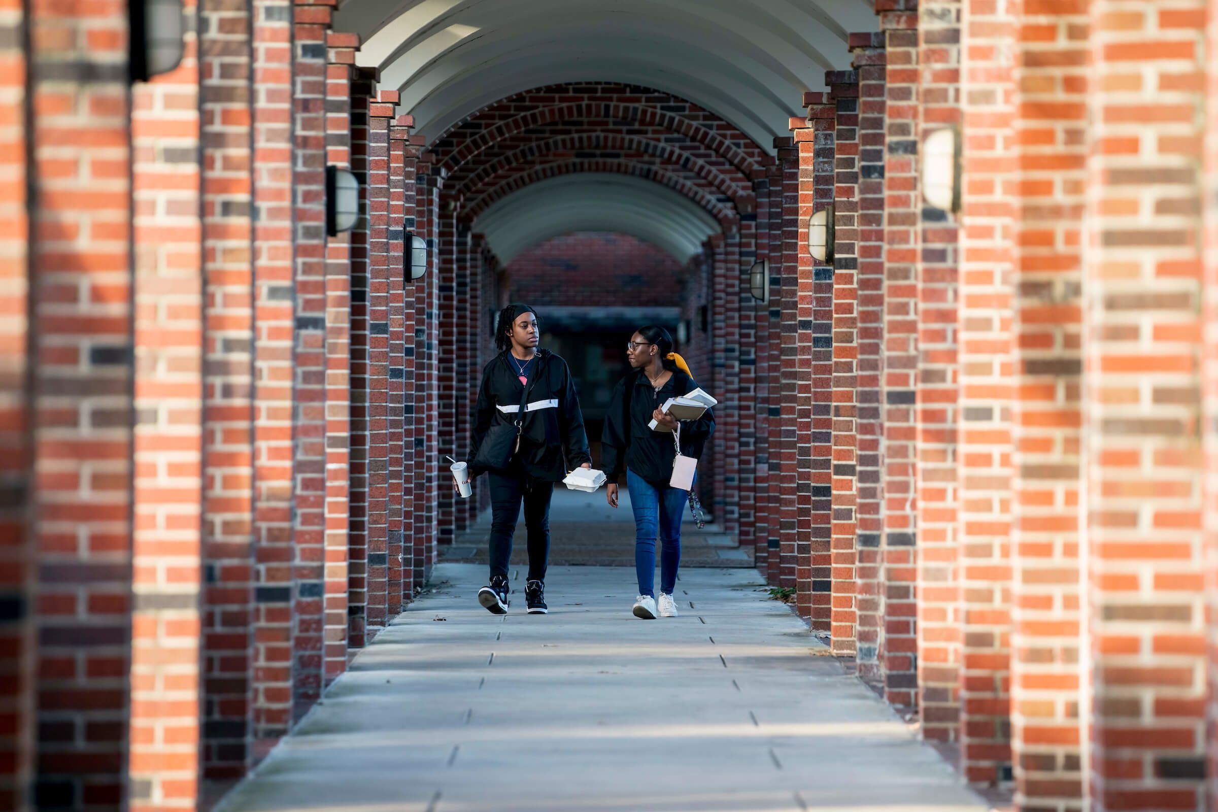 Students Walking on CBU Campus