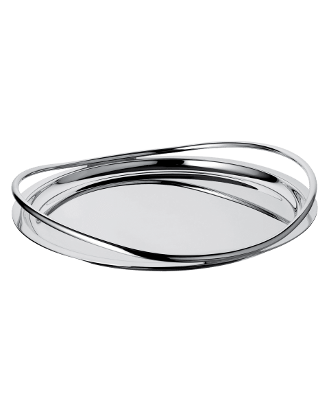 Round tray 39 cm Vertigo  Silver plated