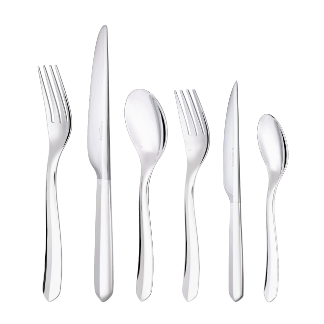 36-piece Silver-Plated Flatware Set for 6 People